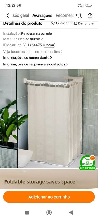 Suporte para duche articulado