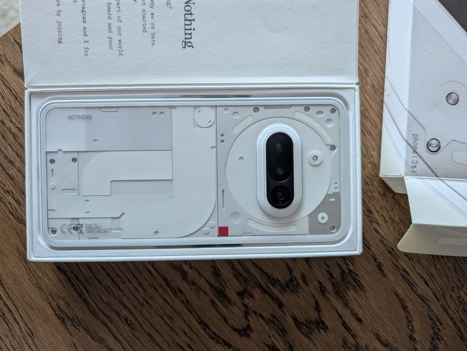Smartphone NOTHING Phone 3a 5G 8/128GB Branco - novo