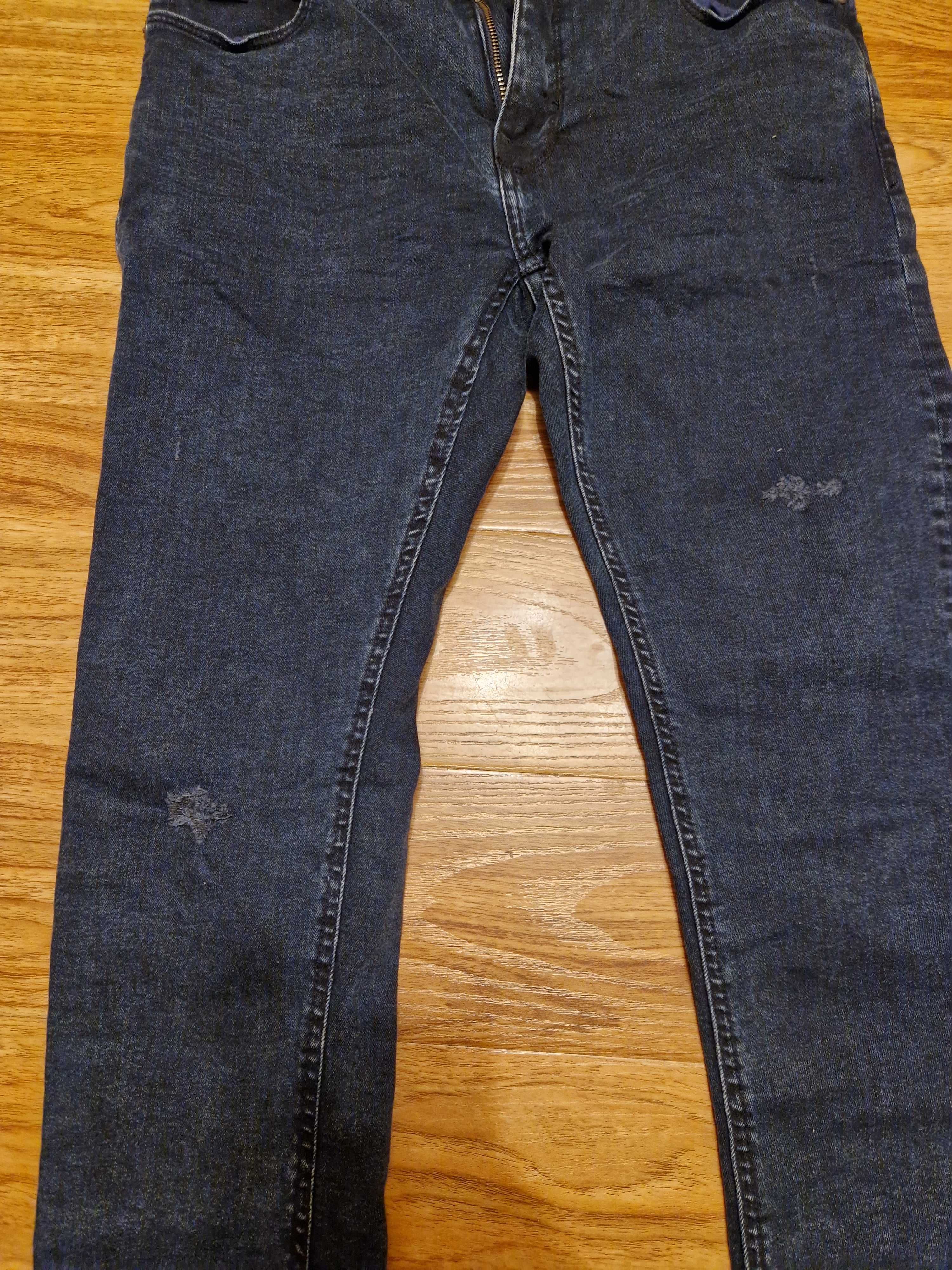 Spodnie jeansy młodzieżowe chłopięce 29/32 skinny house