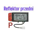 Reflektor przedni H-4 PRAWY Koparka , Ładowarka Merlo , JCB