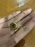 Anel com zirconias recambiaveis em aco inoxidavel