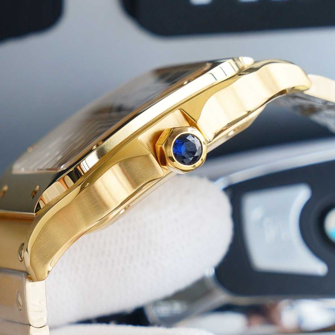 Cartier Santos de Cartier Gold z mechanizmem automatycznym