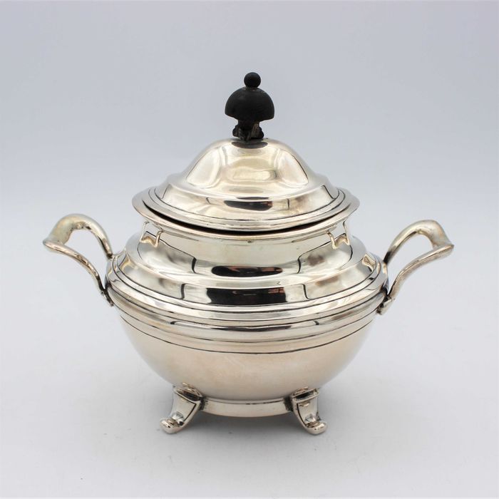 Serviço de Chá e Café Art Déco em Prata Portuguesa