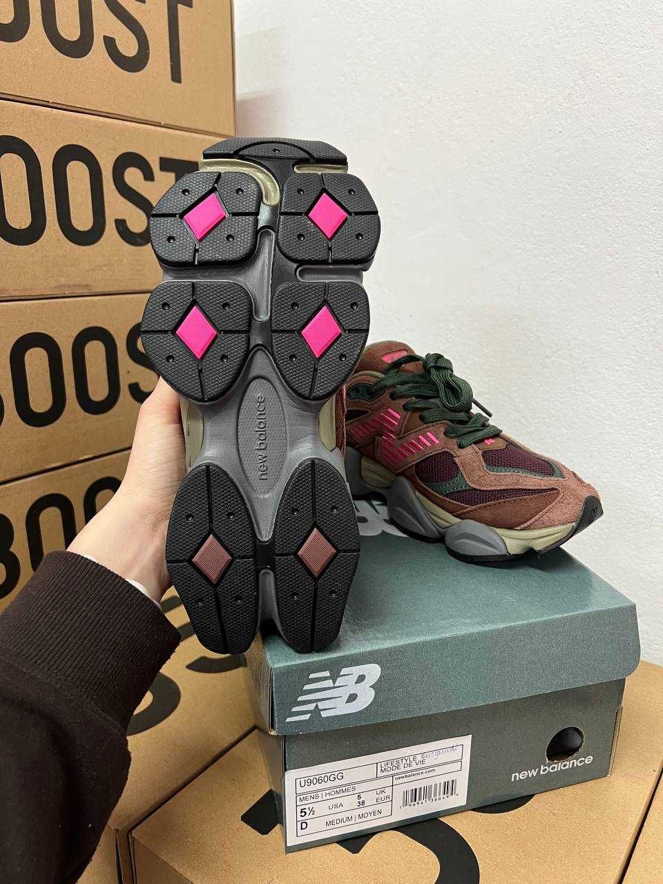 Кроссовки New Balance 9060 burgundy / Нью Беленс 9060 коричневые 38 39