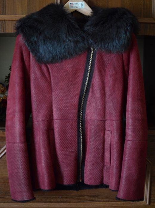 Натуральная дубленка. 44 размер.