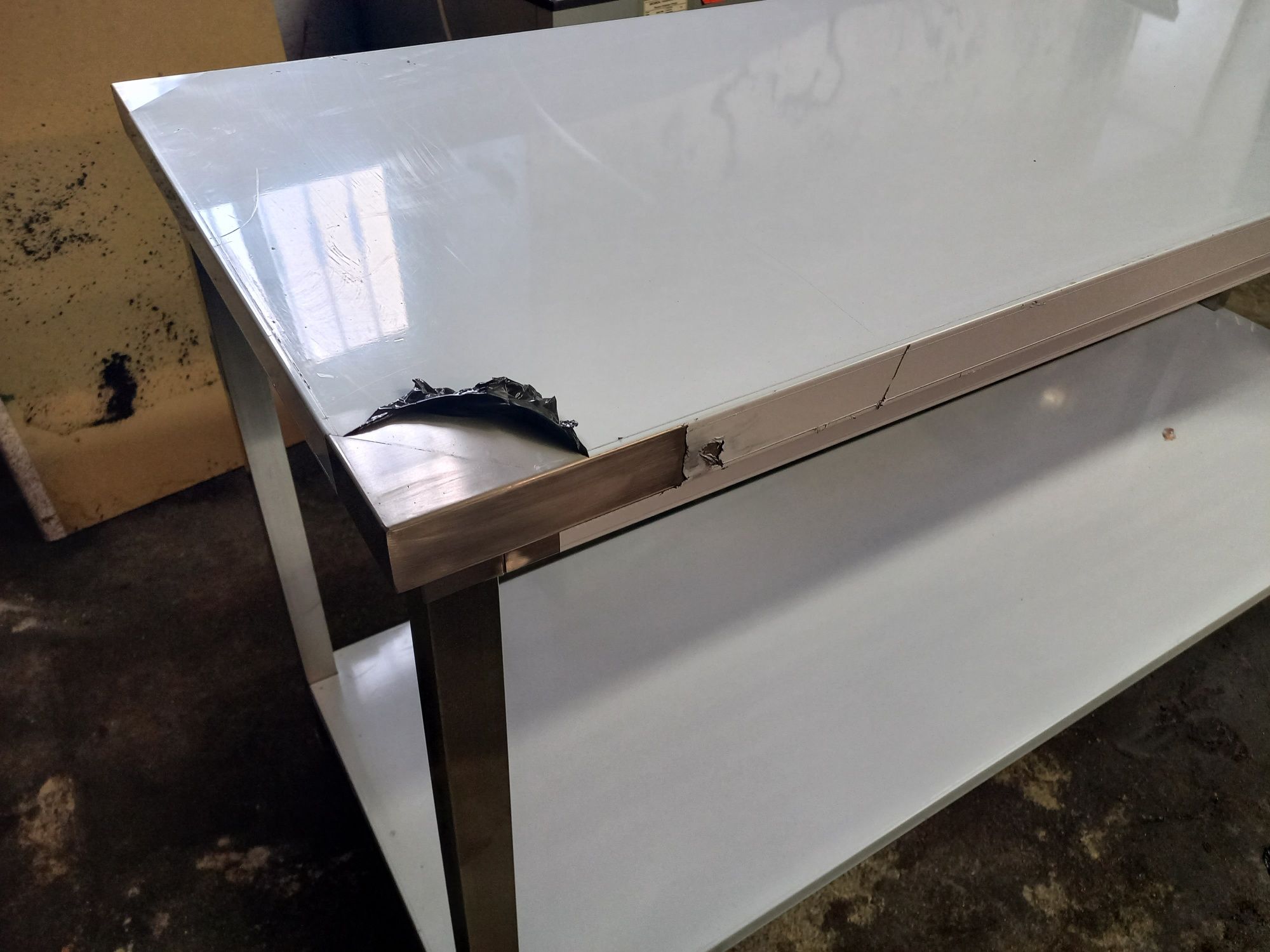 Bancada inox 2000x600