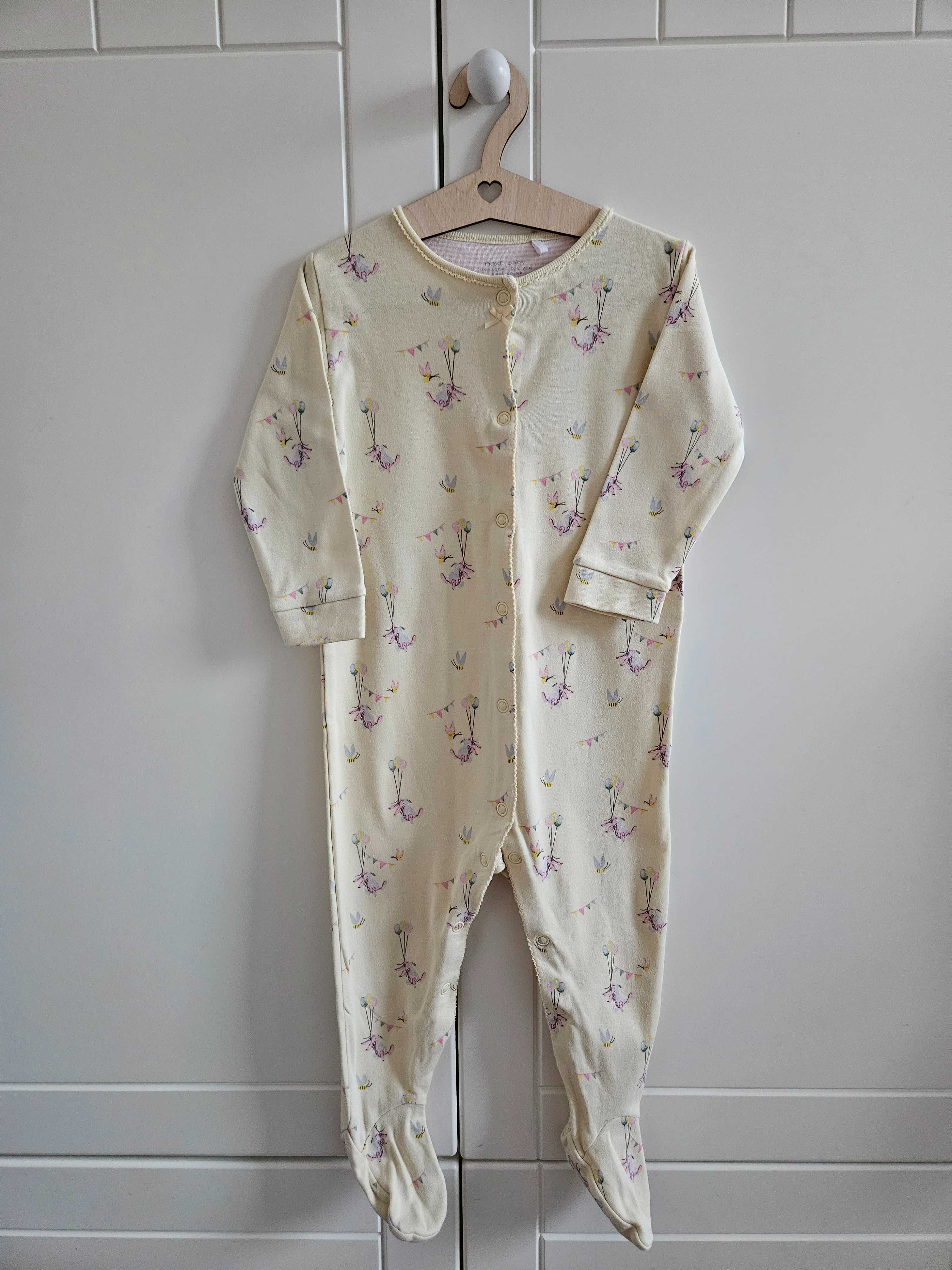 Zestaw ubranek 80: legginsy i piżamka, kwiaty