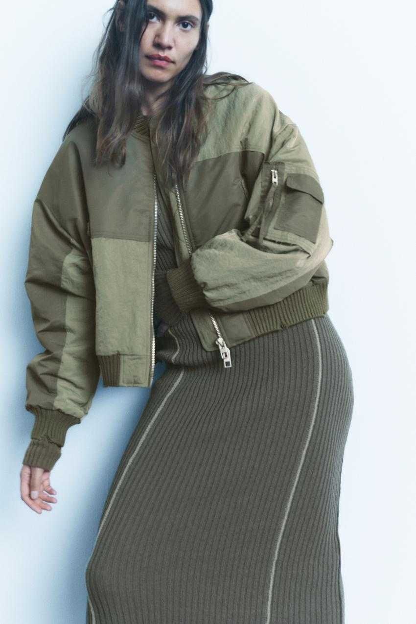 Куртка zara бомбер XS-S