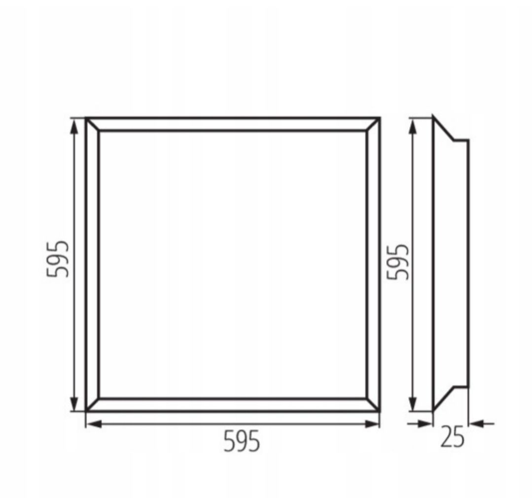 Panel LED podtynkowy BLINGO TUN48W 6060 NW