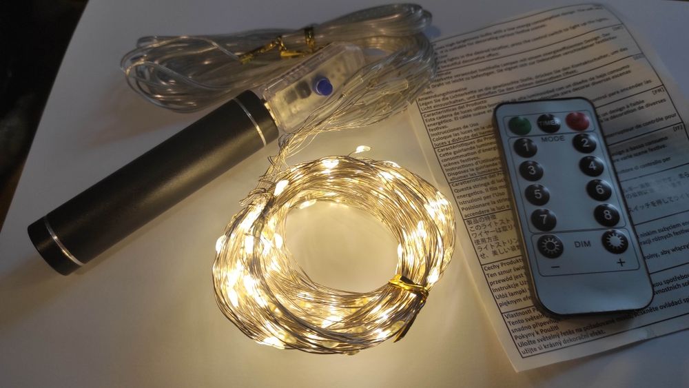 Гірлянда штора на юсб павербанк