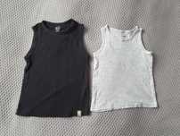 98 - 2 szt Koszulki bez rękawów podkoszulki H&M rozmiar 98 i 98/104