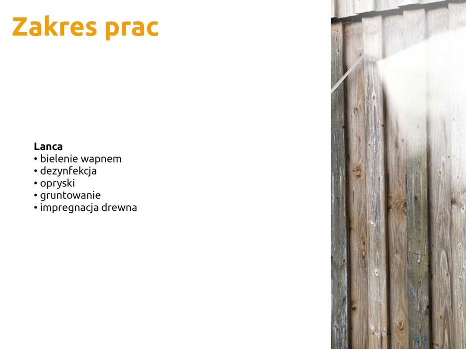 Urządzenie do oprysków, białkowanie ścian wapnem| Dotacja ASF