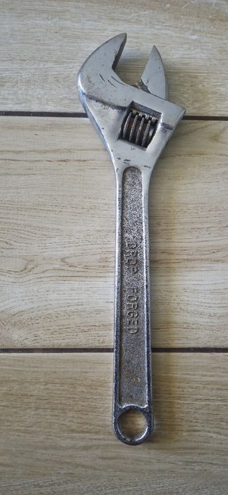 KLUCZ NASTAWNY szwedzki płaski 12" stary PRL antyk POLECAM