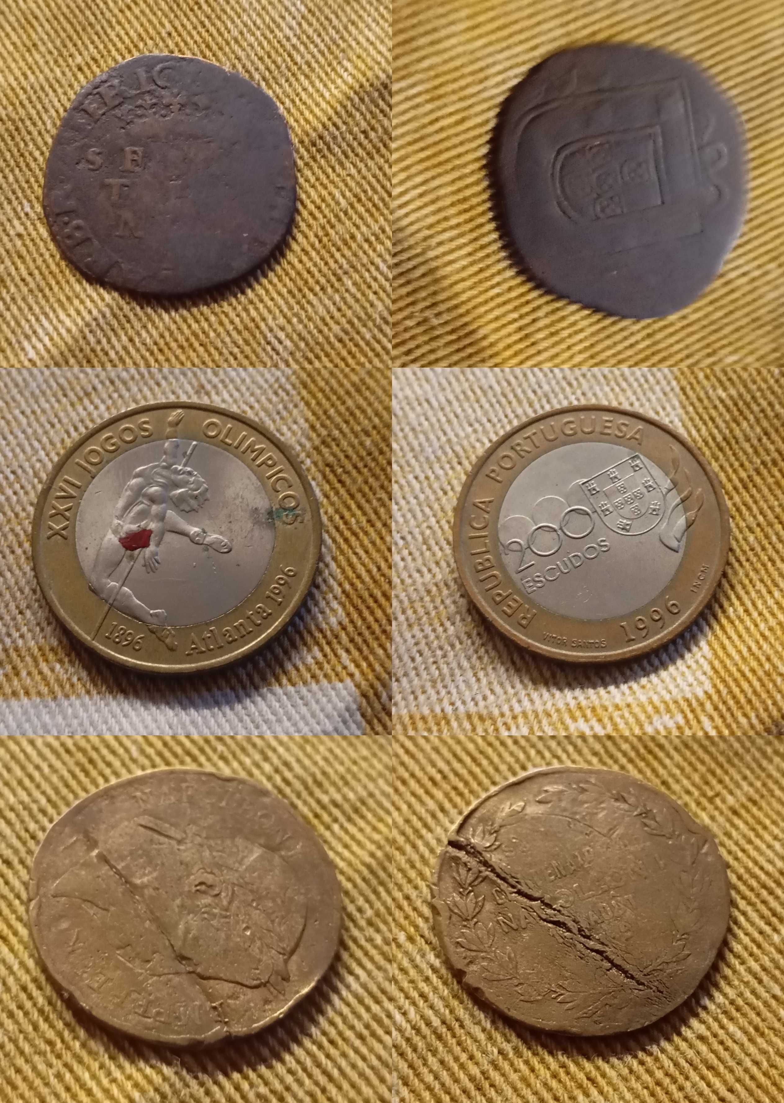 varias moedas de variadas épocas