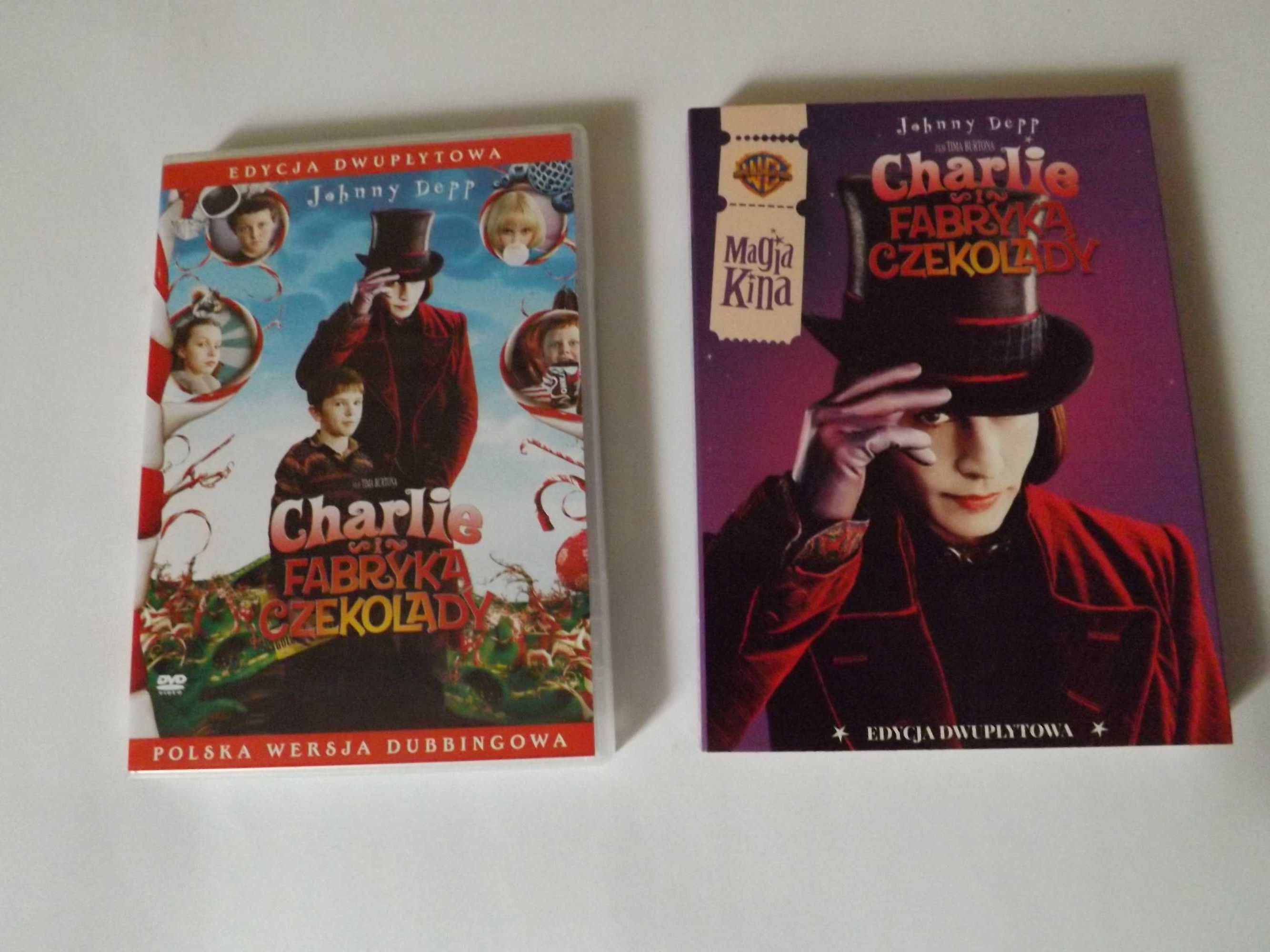 Charlie i Fabryka czekolady  2 dvd  Wonka film bajka magia kina