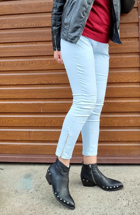 Стильні шкіряні напівчоботи черевики  Manila Grace, Італія оригінал