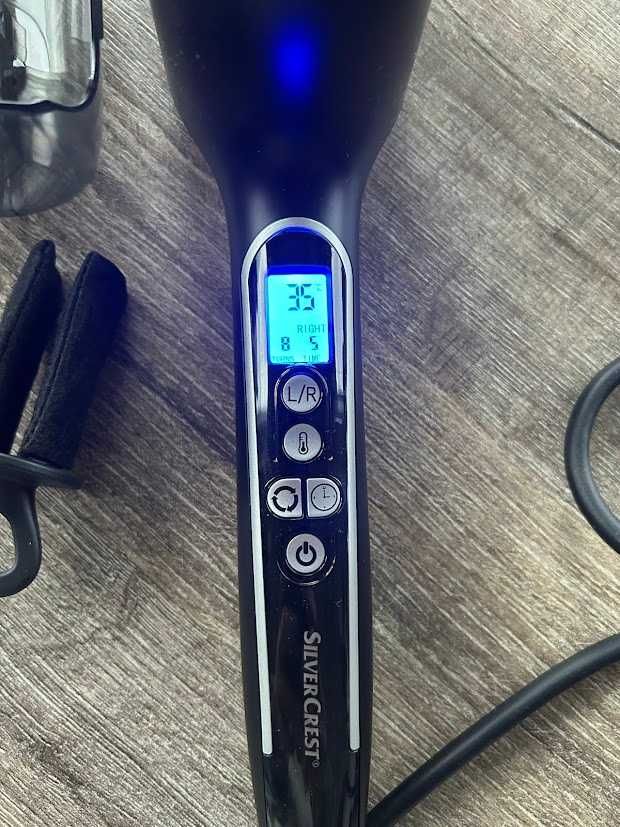 Obrotowa Lokówka Ceramiczna do włosów Silvercrest Quick Curl 24W