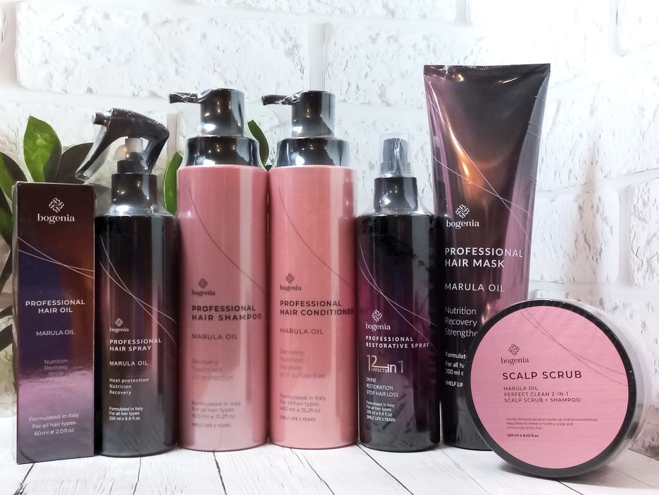 Відновлюючий спрей для волосся 12в1 з марули  Bogenia Marula