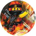 Opłatek na tort Urodziny Lego Ninja