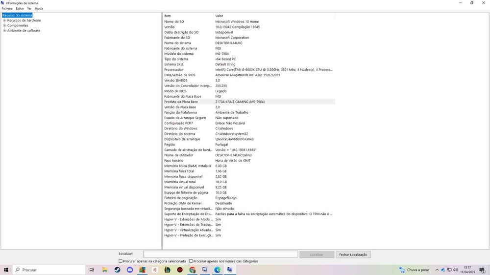 PC Fixo - i5 6600k / Grafica 970 Turbo