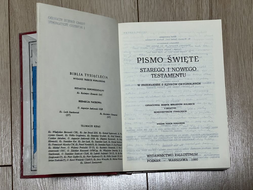 Pismo Święte Biblia Tysiąclecia - Pallottinum 1990