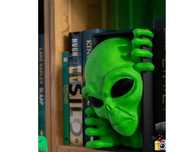 ALIEN ZIELONY głowa Aliena stojak na książki