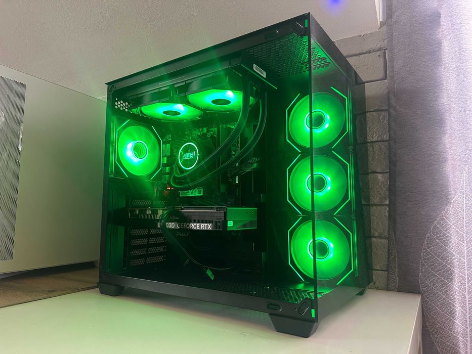 Nowy Komputer Gamingowy RTX 5060 Ryzen 5 FV23% 16gb RAM Akwarium Aio