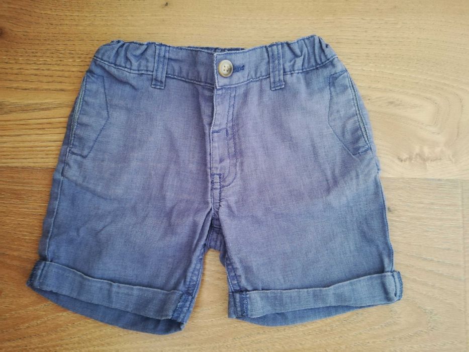 Spodenki dziecięce len + bawełna Matalan r. 18-24