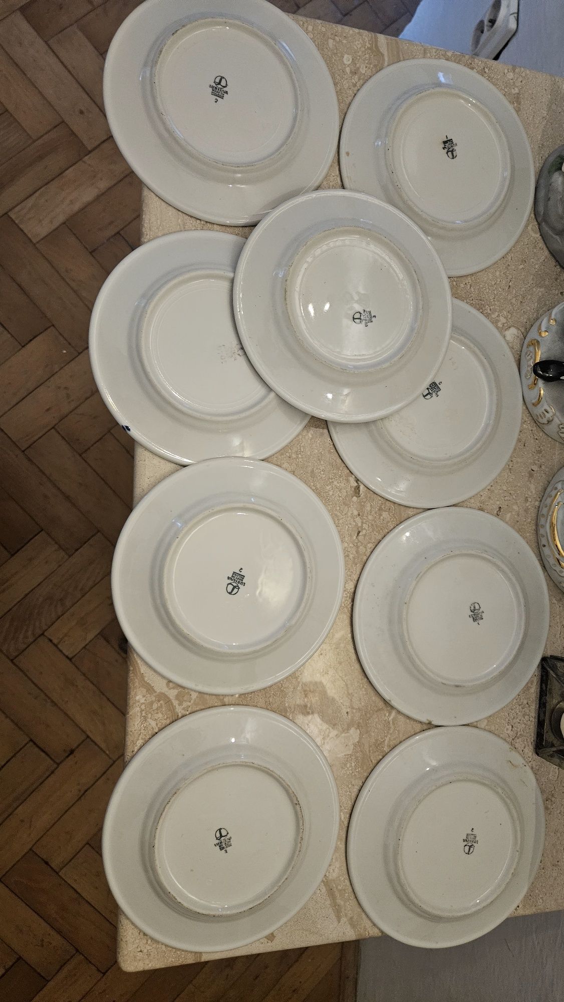3 talerze PRL Społem  20  cm