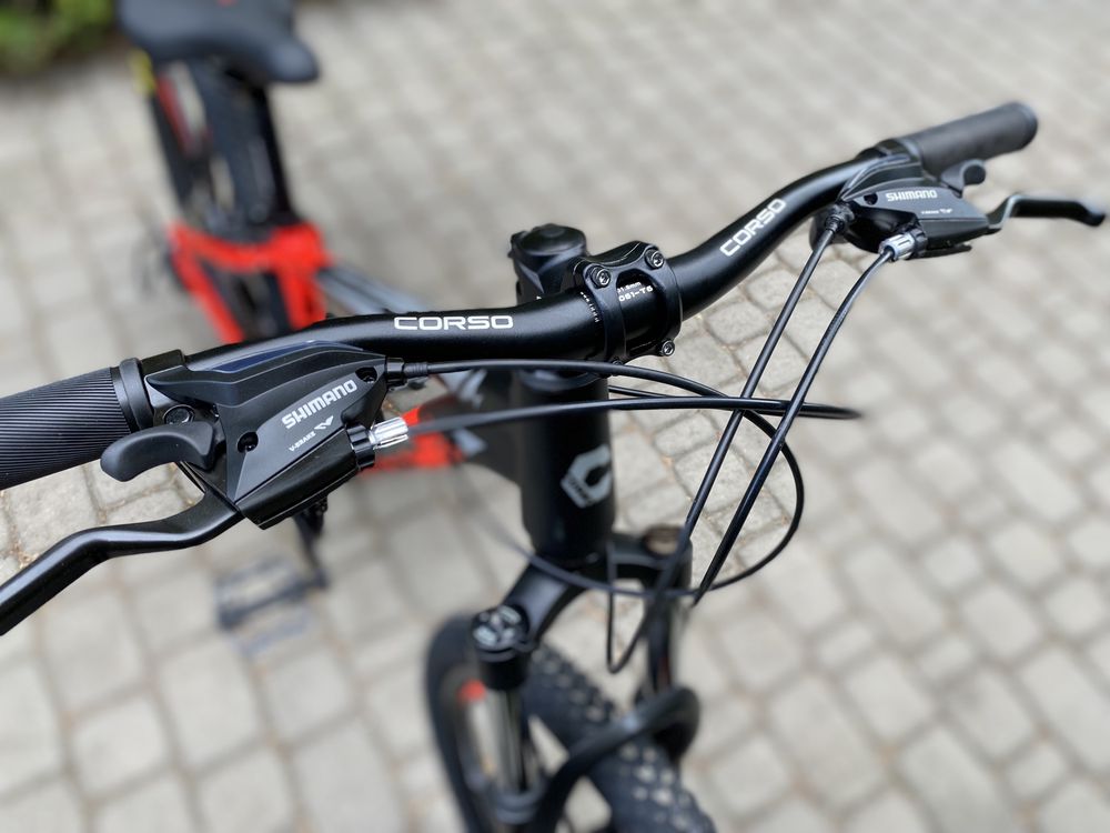 Гірський велосипед Corso Spider 26 Black-Red