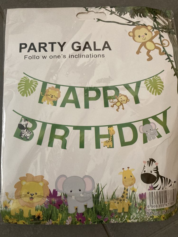Decoração para festa - Tema animais da selva