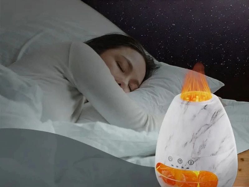 Dyfuzor zapachowy z funkcją aromaterapii i solą himalajska