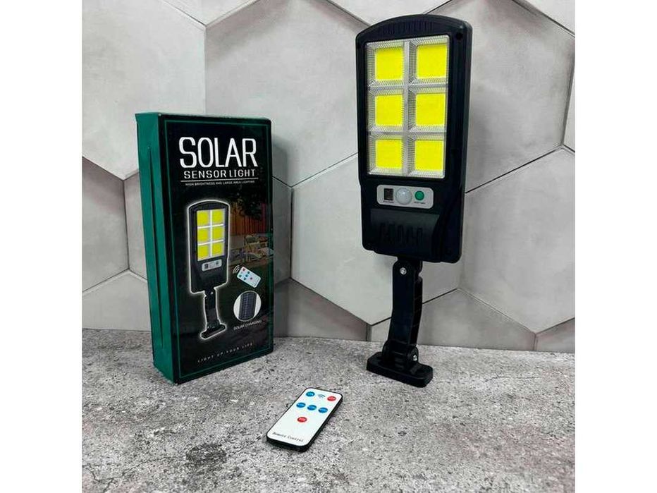 Вуличний ліхтар із сонячною панеллю Solar Street Light BL BK 120-6COB