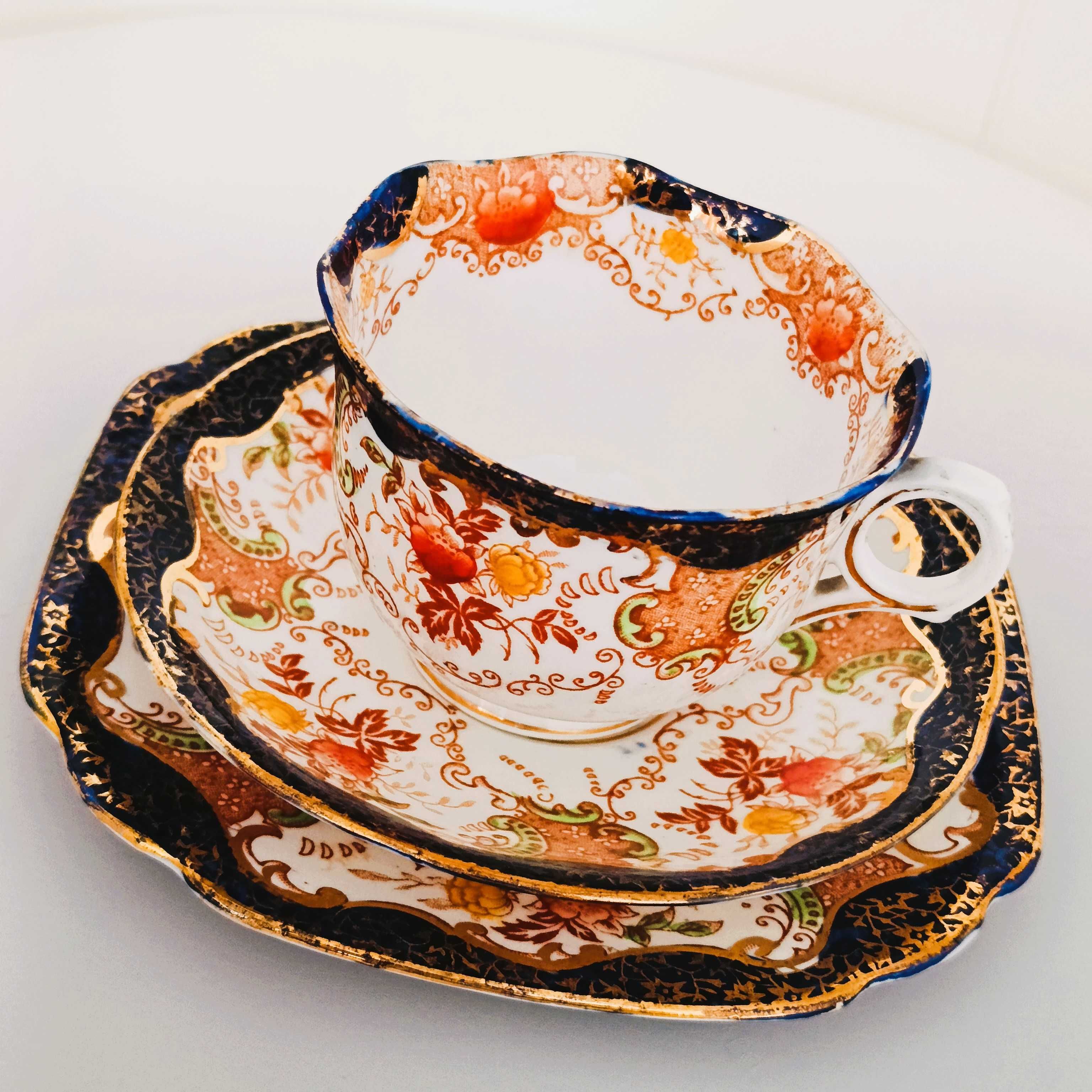 **filiżanka IMARI porcelana CROWN stara sygn. Mayer & Sherratt 1921+