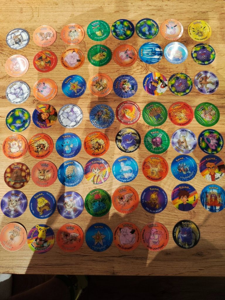 Pokemon tazos - kolekcja 158 sztuk