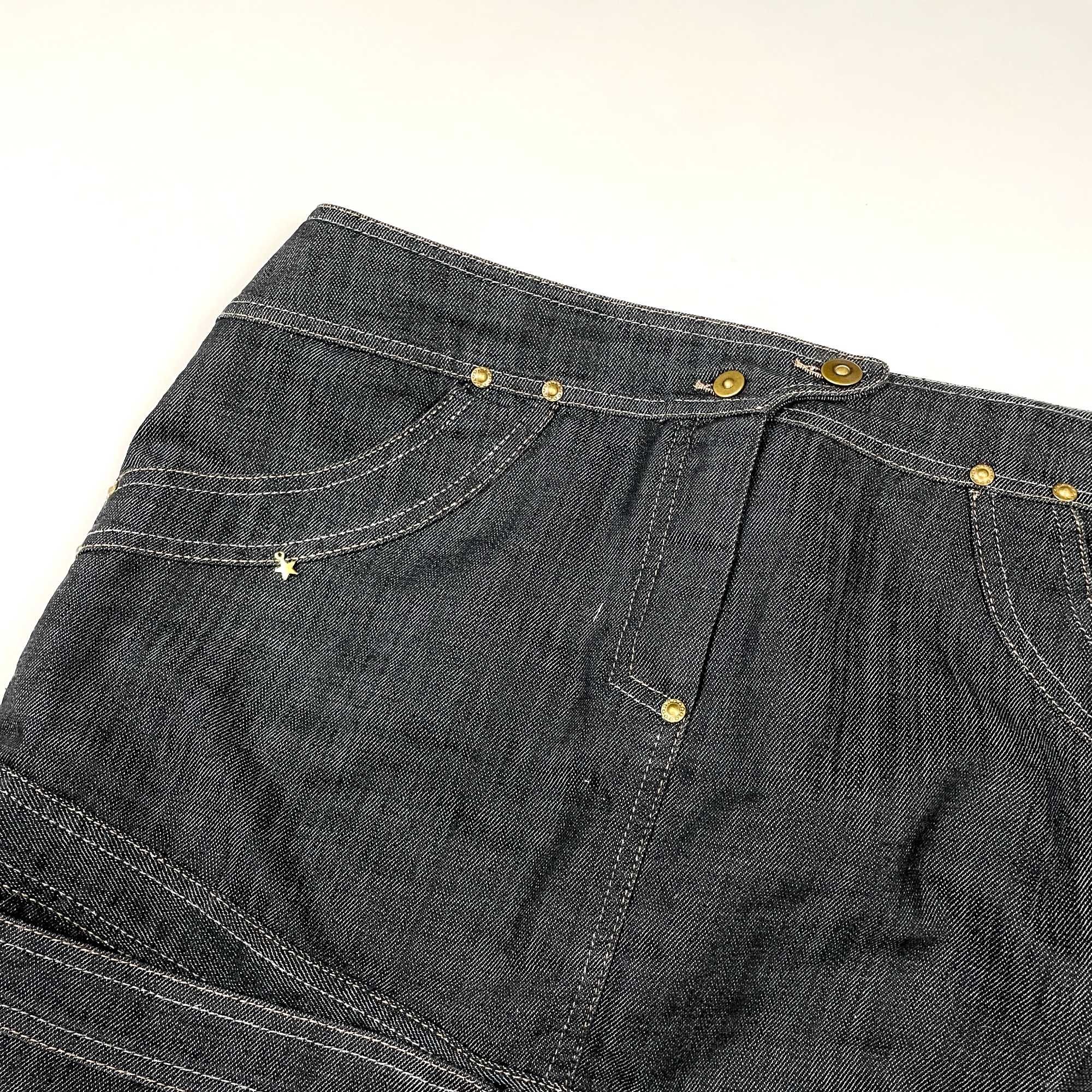 Vintage spódnica midi denim edgy y2k 90s (S/M)