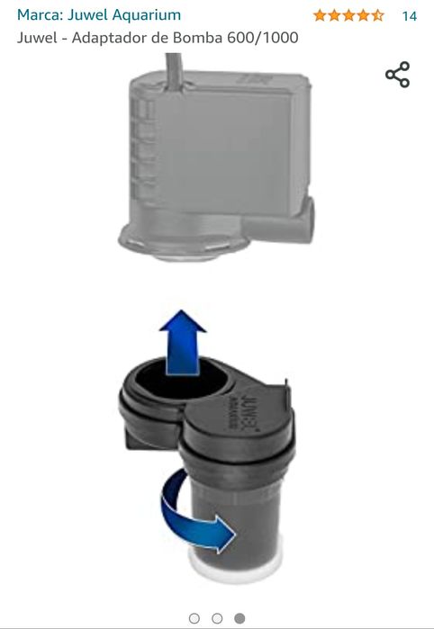 Adaptador de Bomba + Turbina de Aquário + Filtro