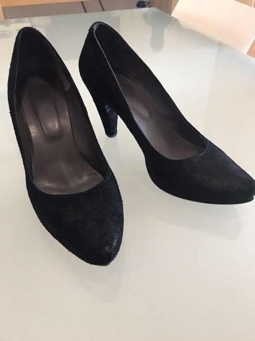 Sapatos em pele com sola compensada, n.38