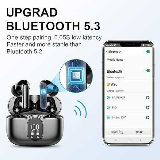 Słuchawki Bluetooth 5.1 HI-FI