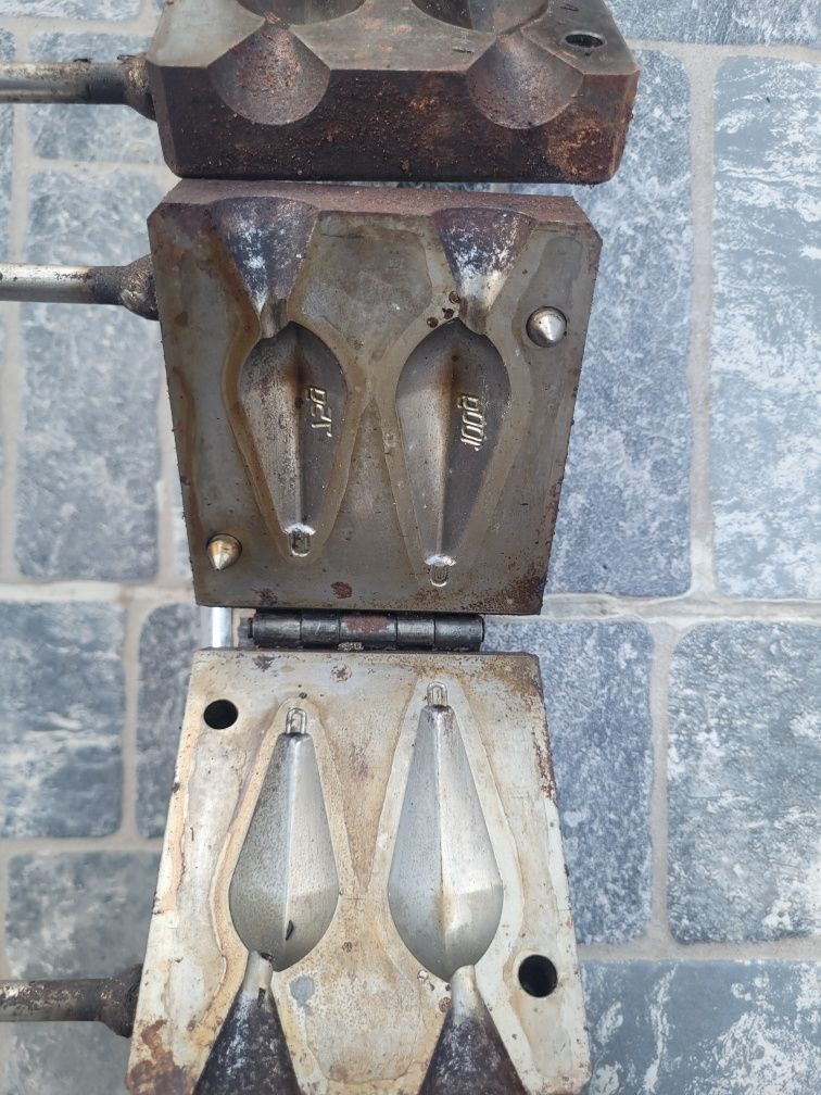 Formas para chumbadas de pesca