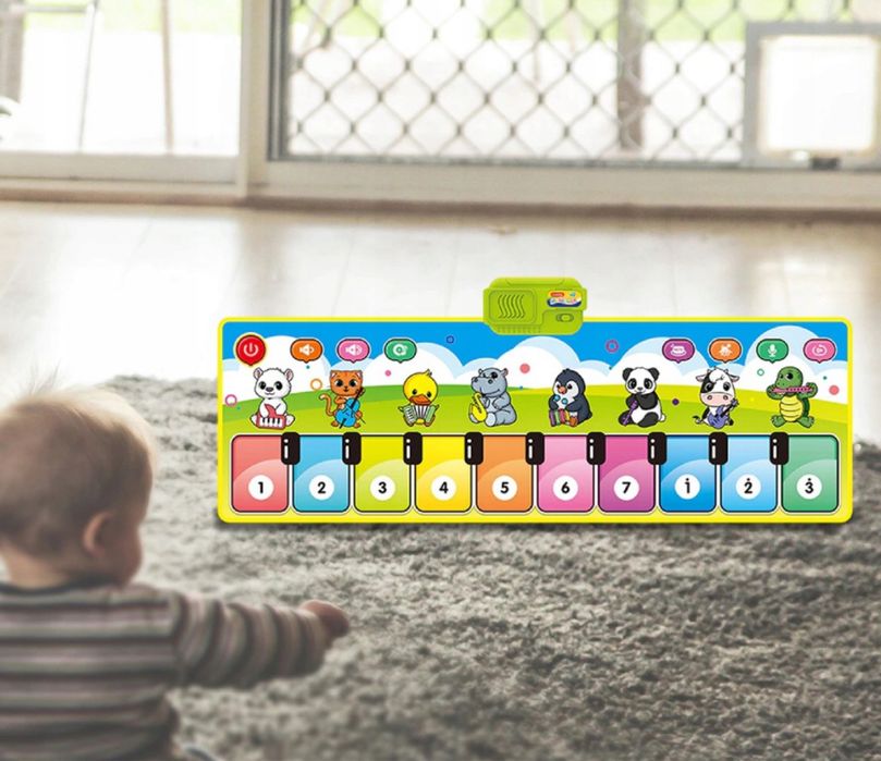 INTERAKTYWNA MUZYCZNA MATA Do Tańczenia Zwierzęta Dla Dzieci Farma