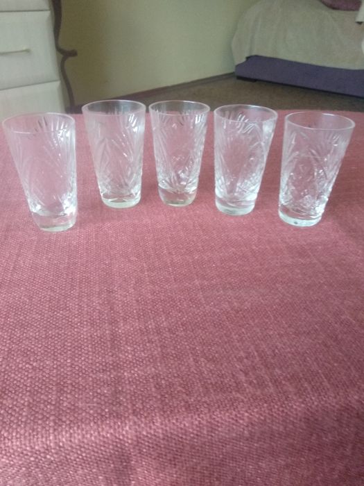 Стопки хрустальные - 5 шт и 4 шт