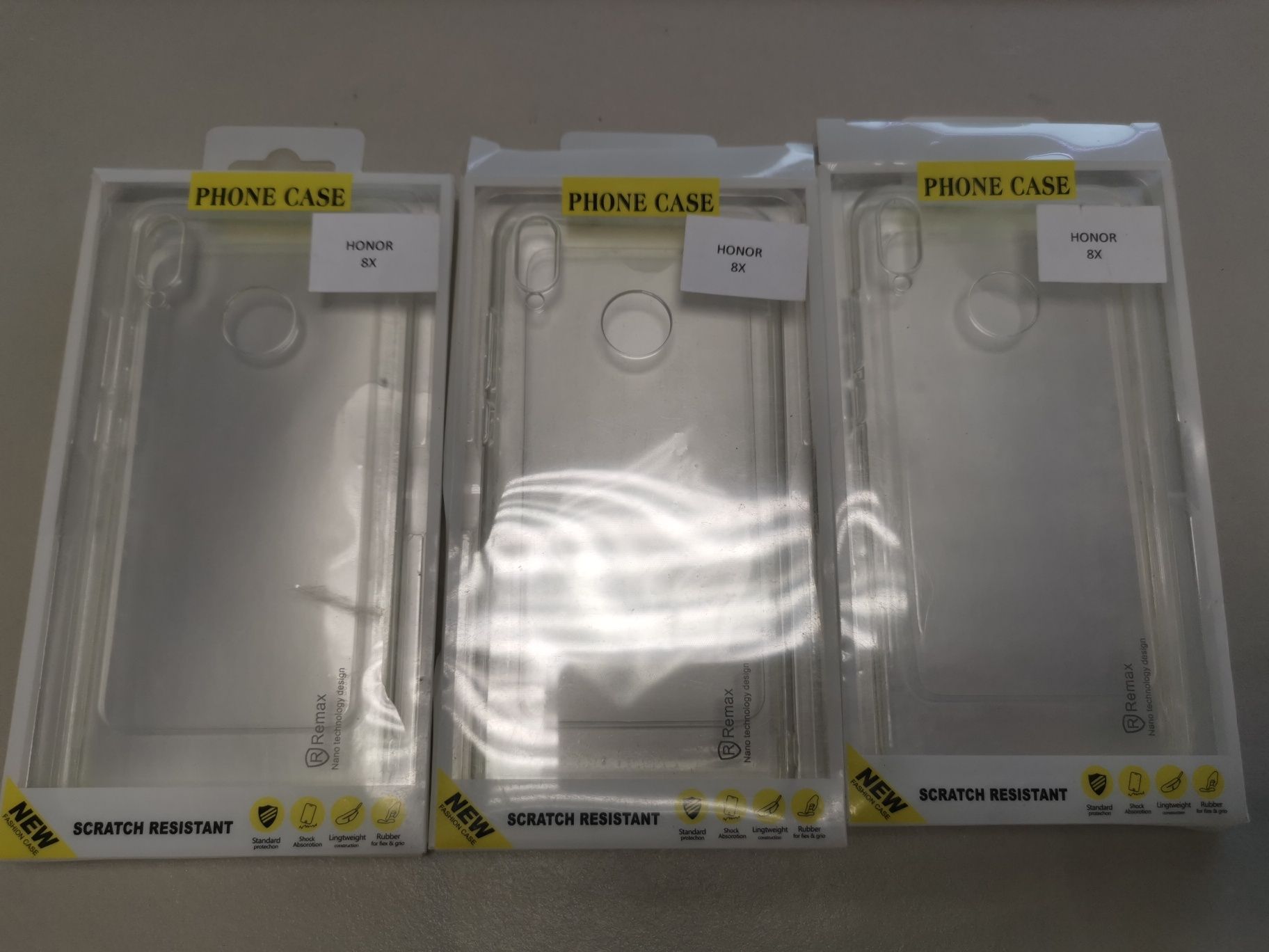 Komplet 3 sztuk etui plecki case nakładka do Huawei Honor 8X