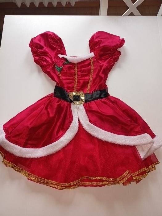 Strój sukienka Mikołajka Mikołaj Miss Santa 4-5 lat, 104/110
