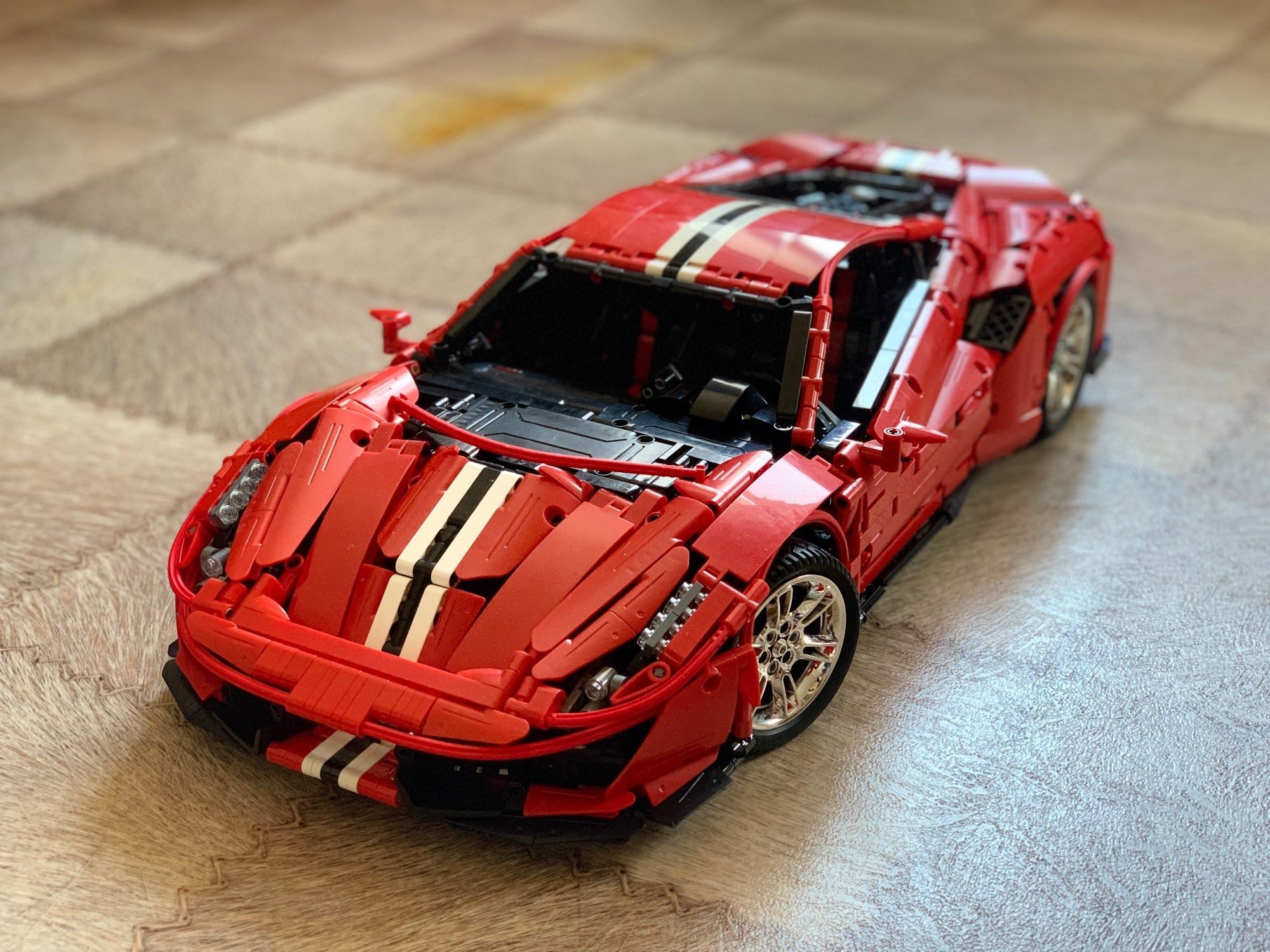 Nowe! Klocki technic Ferrari 488 Pista Cada 3187 elementów MOC C61042