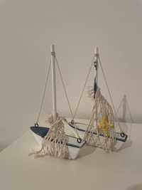 Figurki drewniane łodzie łódki marinero