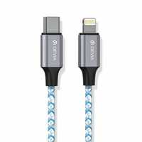 Devia Kabel Vogue Pd Usb-C - Lightning 1,0 M 20W 3A Szaro-Srebrny Tuba