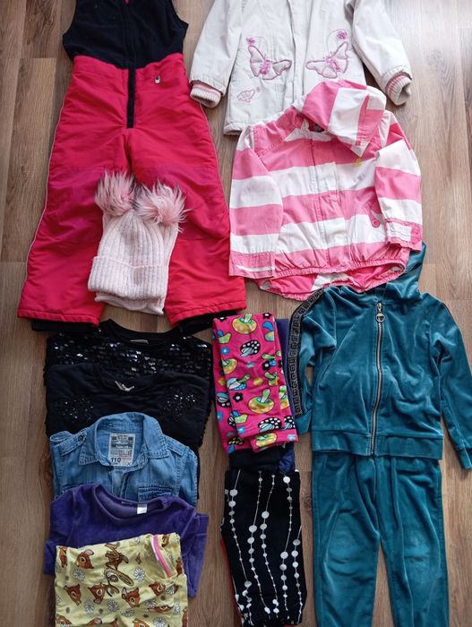 Mega paka dla dziewczynki rozmiar od 110 do 122