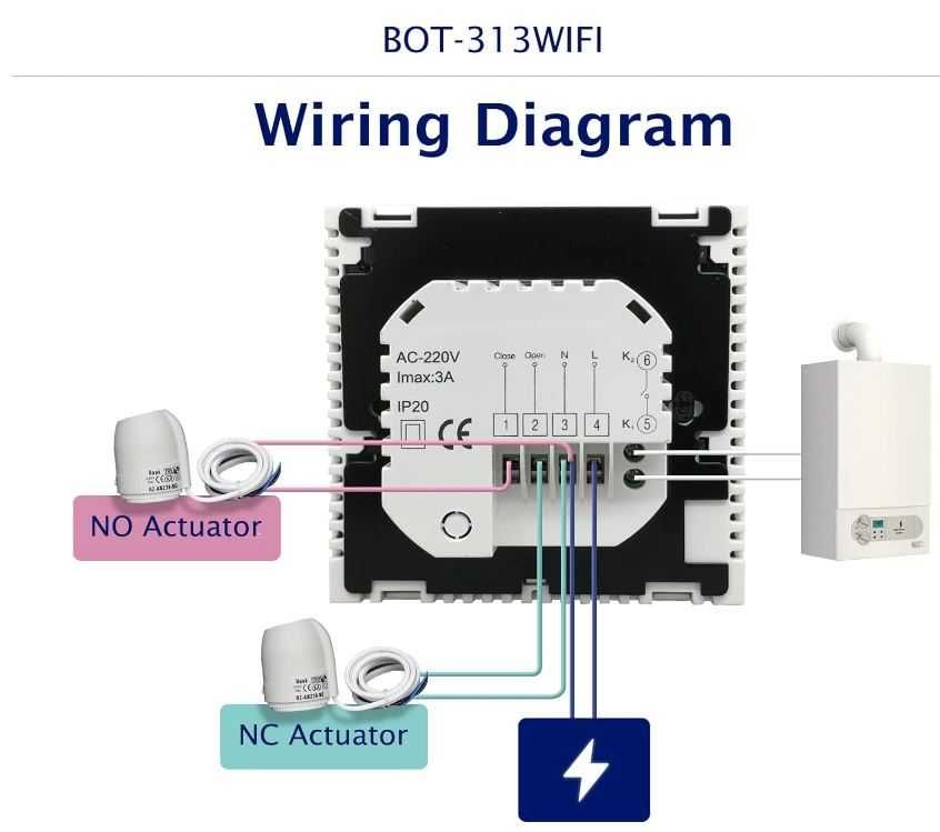 Beok BOT-313BL termostat WiFi do kotła gazowego