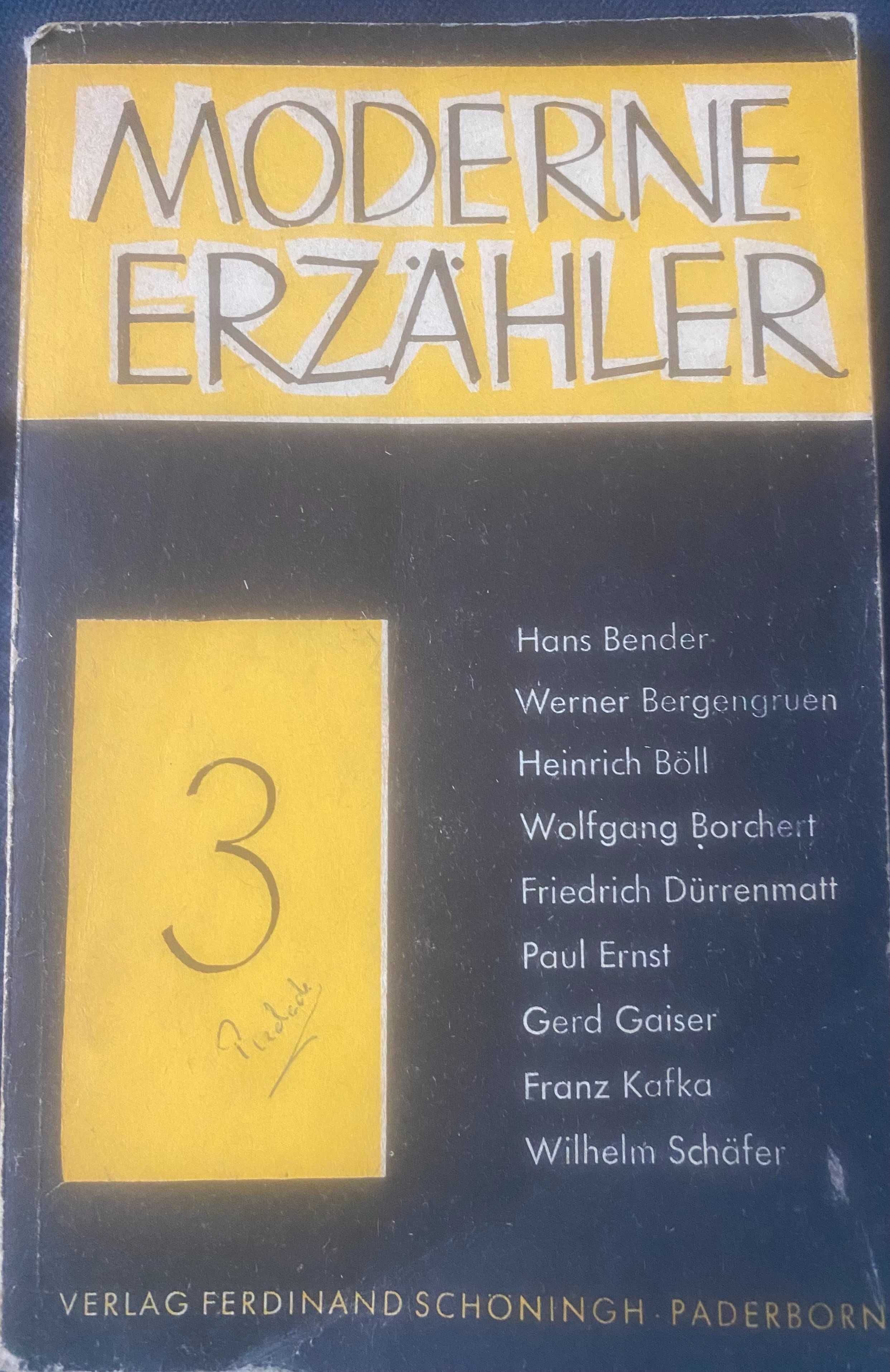 livro Moderne Erzahler